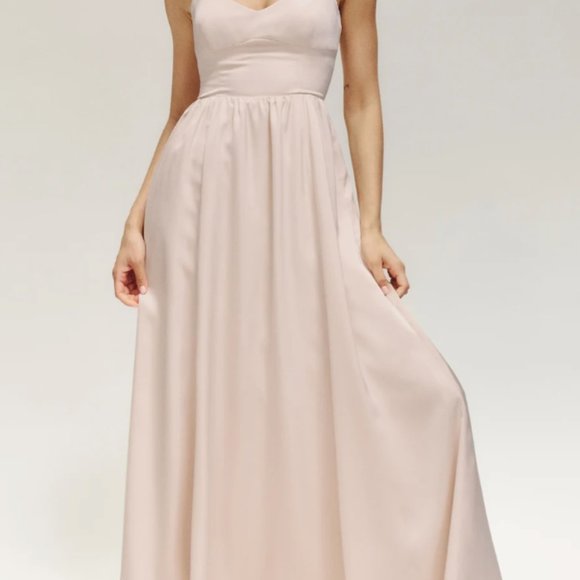 REFORMATION champagne gown size 0 - Picture 2 of 4